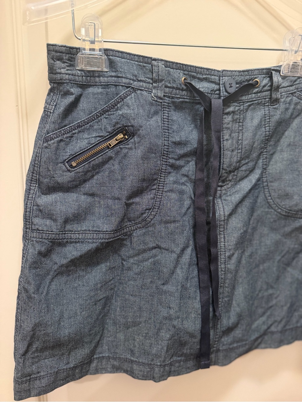 White Stag Dark Blue Denim Skirt - Picture 3 of 7